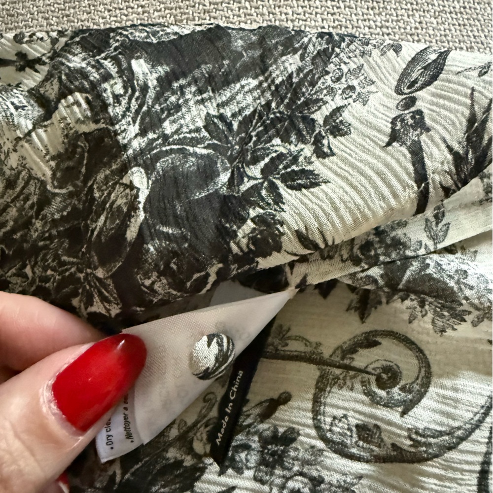 PAIGE / Kiki Blouse Parchment and Black Toile - Picture 6 of 7